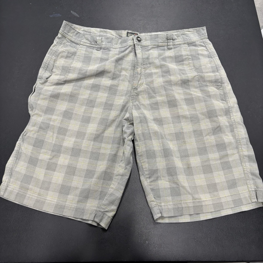 Royal‎ Robins Gray Plaid Shorts Men's 36 Inseam 11"